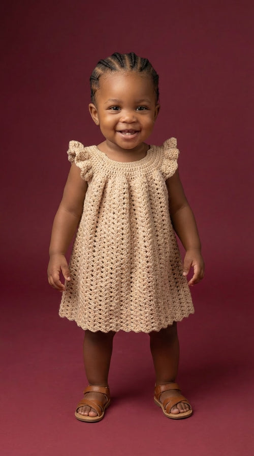 Golden Petal Dress
