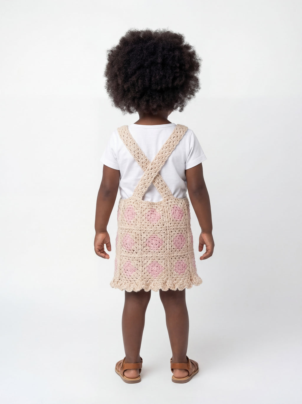 Petal Patch Pinafore Dress