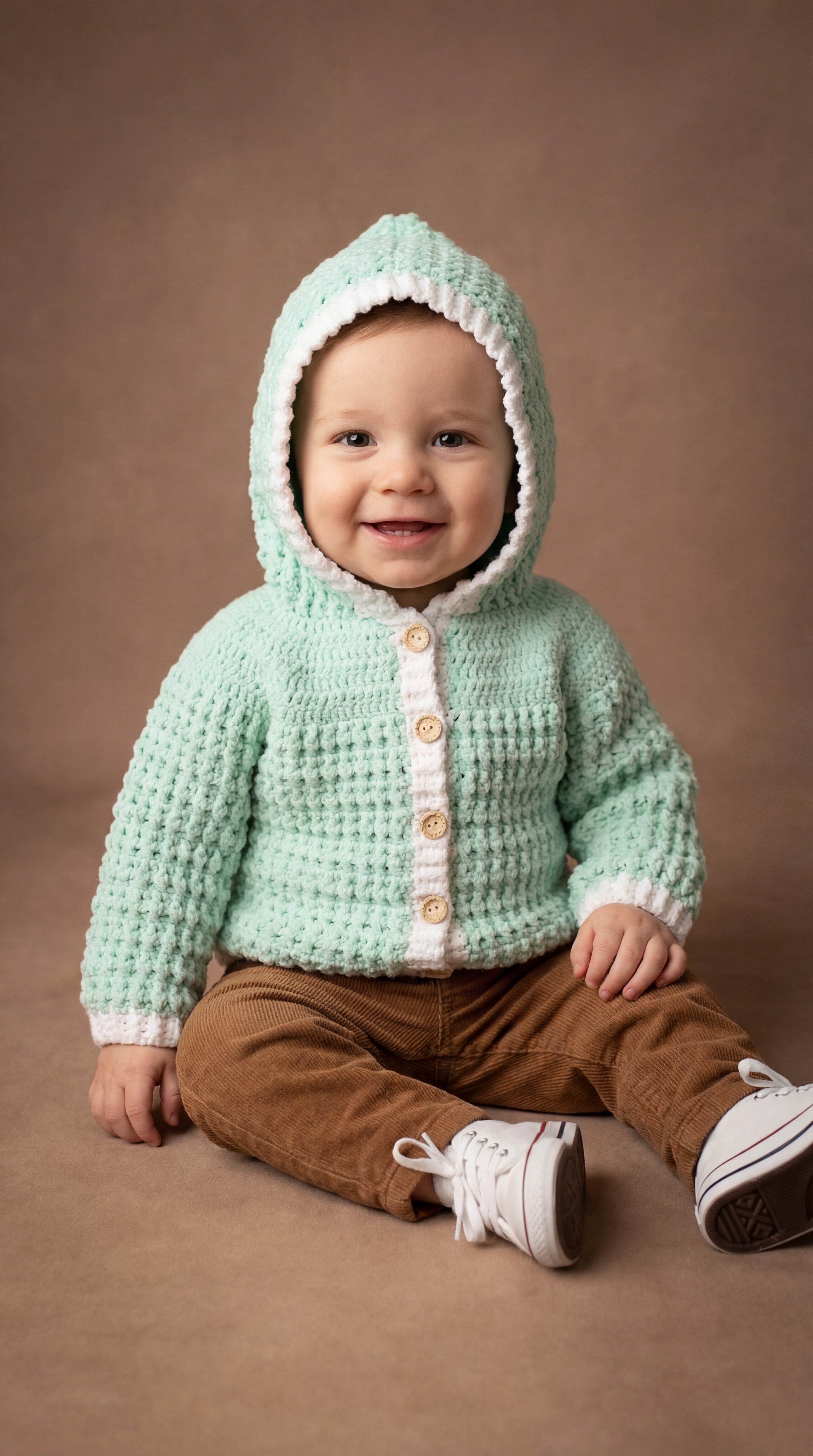 Mint Meadow Hooded Cardigan