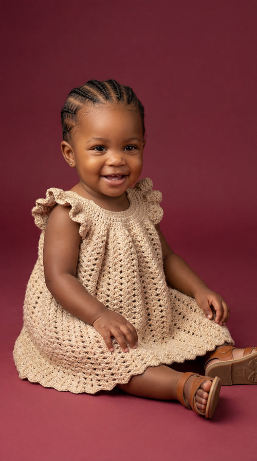 Golden Petal Dress – BebeDIA