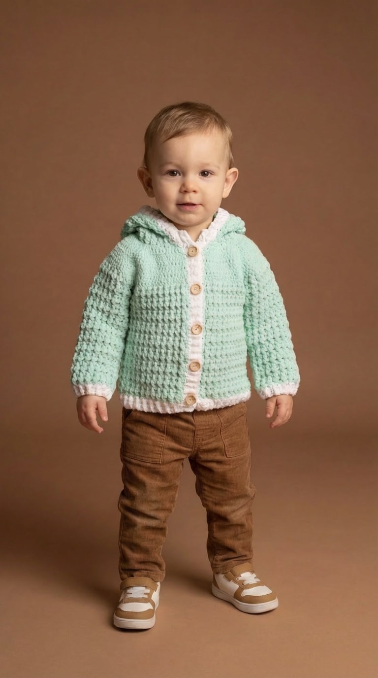 Mint Meadow Hooded Cardigan