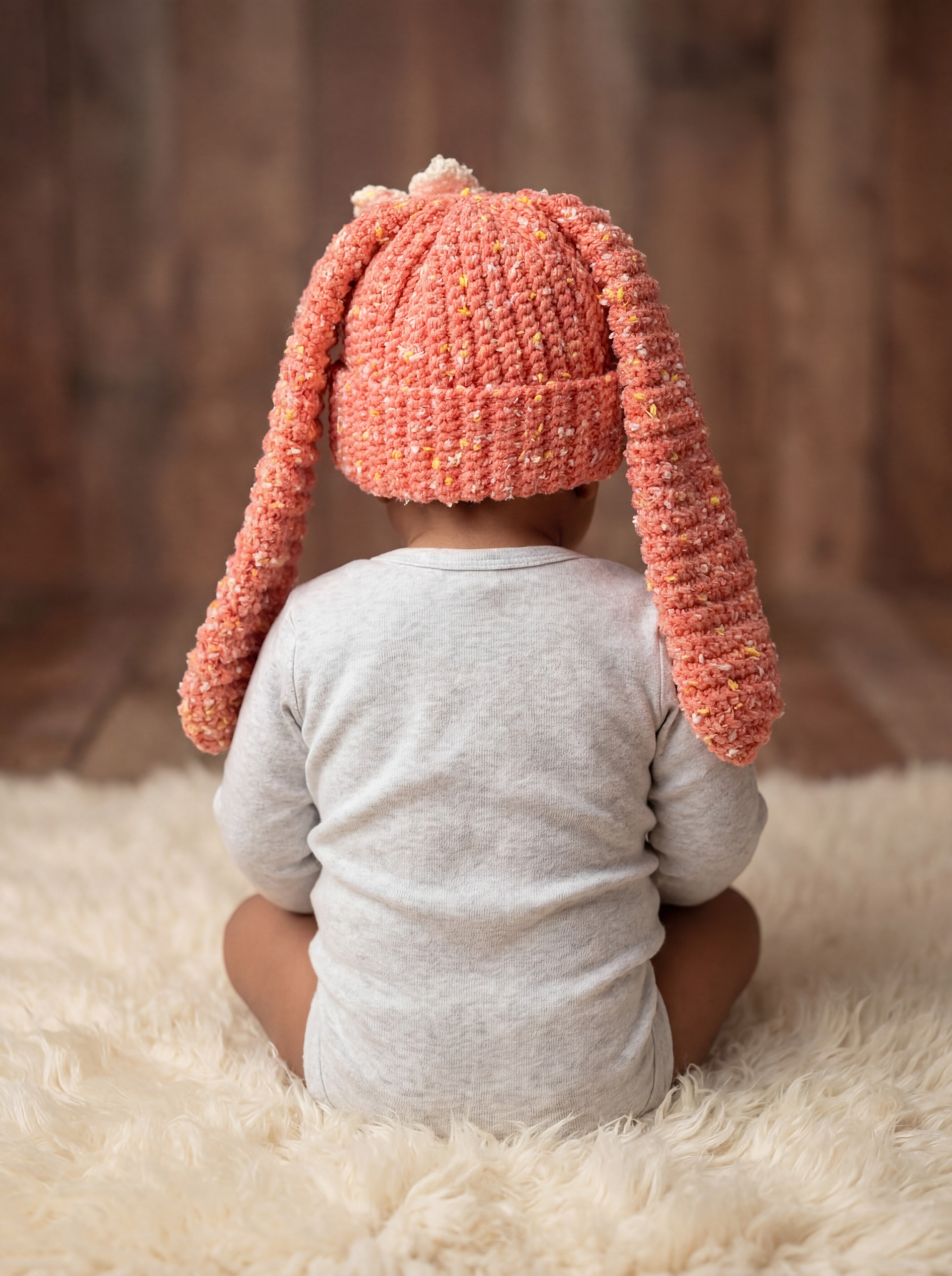 Sprinkle Bunny Bow Beanie