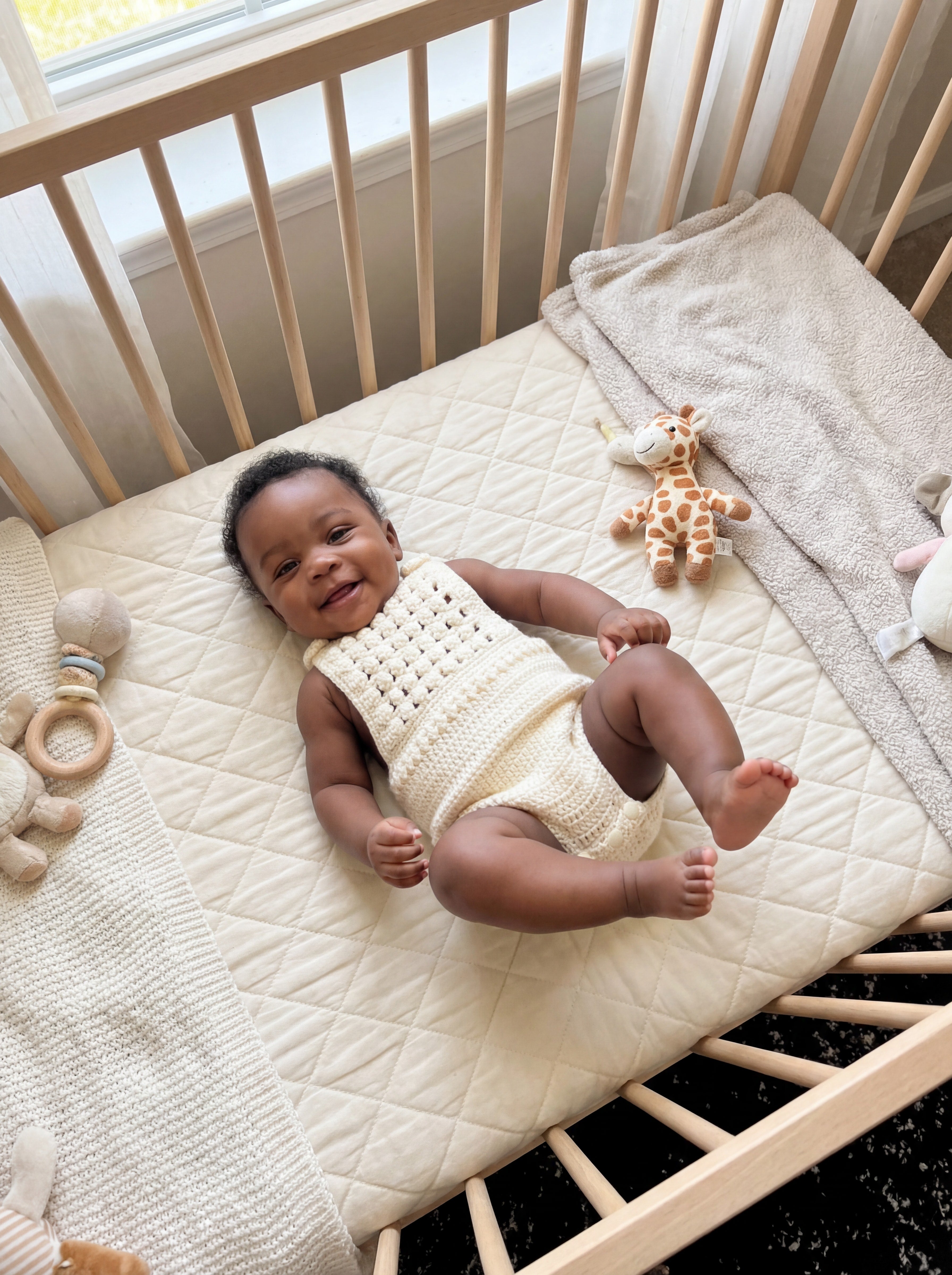 Lattice Pinafore Romper