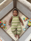 Sage Sprout Pinafore Romper